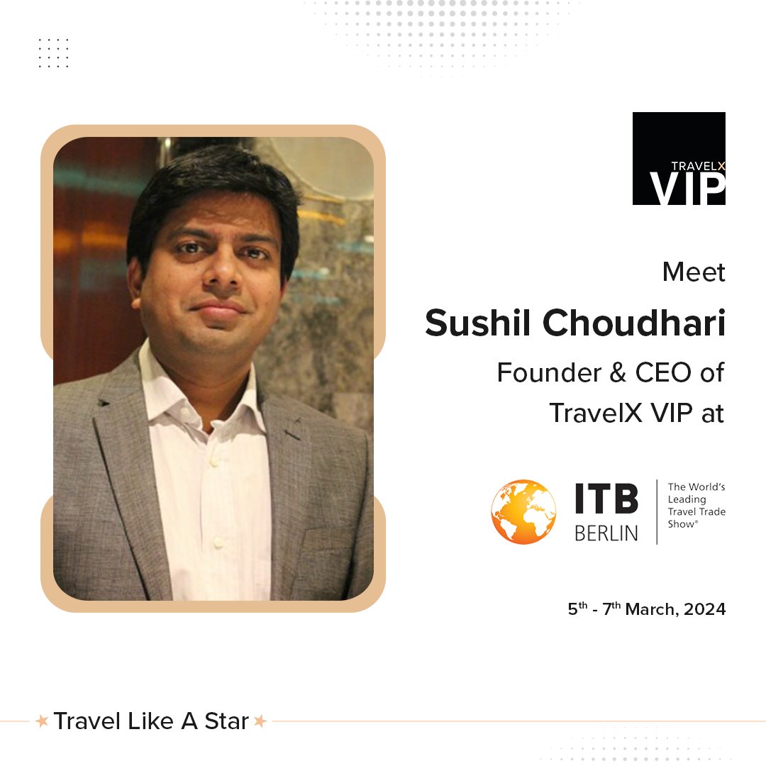 Travelvip_ai's tweet photo. Meet TravelX VIP at ITB Berlin from March 5th to 7th, 2024.
#futureoftravel #ITBBerlin2024  #TravelXVIP #travellikeastar https://t.co/RHPo1zZaZ8