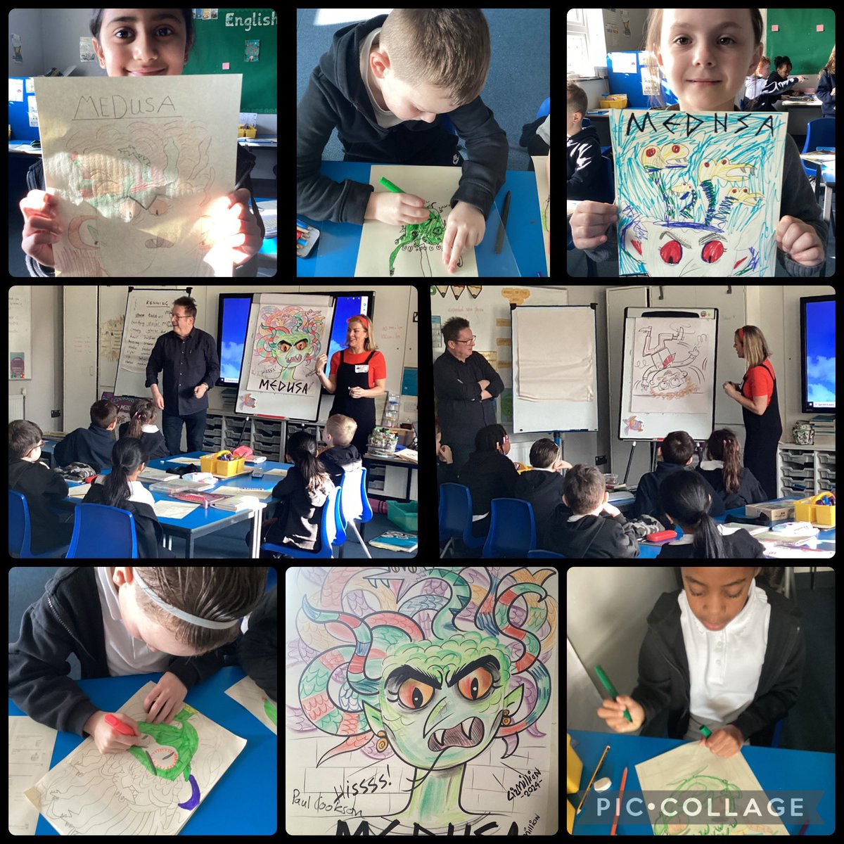 Mesne Lea (@mesne_lea) on Twitter photo Year 3 have had a fantastic morning with the poet <a href="/paulcooksonpoet/">Paul Cookson</a> and illustrator <a href="/liz_million/">Liz Million</a> drawing their own mythical creature and coming up with some great vocabulary for a kenning style poem. <a href="/MLmissmockridge/">MLmissmockridge</a> <a href="/MissGibbonsEHU/">Miss Gibbons</a> Year 3 have had a fantastic morning with the poet <a href="/paulcooksonpoet/">Paul Cookson</a> and illustrator <a href="/liz_million/">Liz Million</a> drawing their own mythical creature and coming up with some great vocabulary for a kenning style poem. <a href="/MLmissmockridge/">MLmissmockridge</a> <a href="/MissGibbonsEHU/">Miss Gibbons</a>