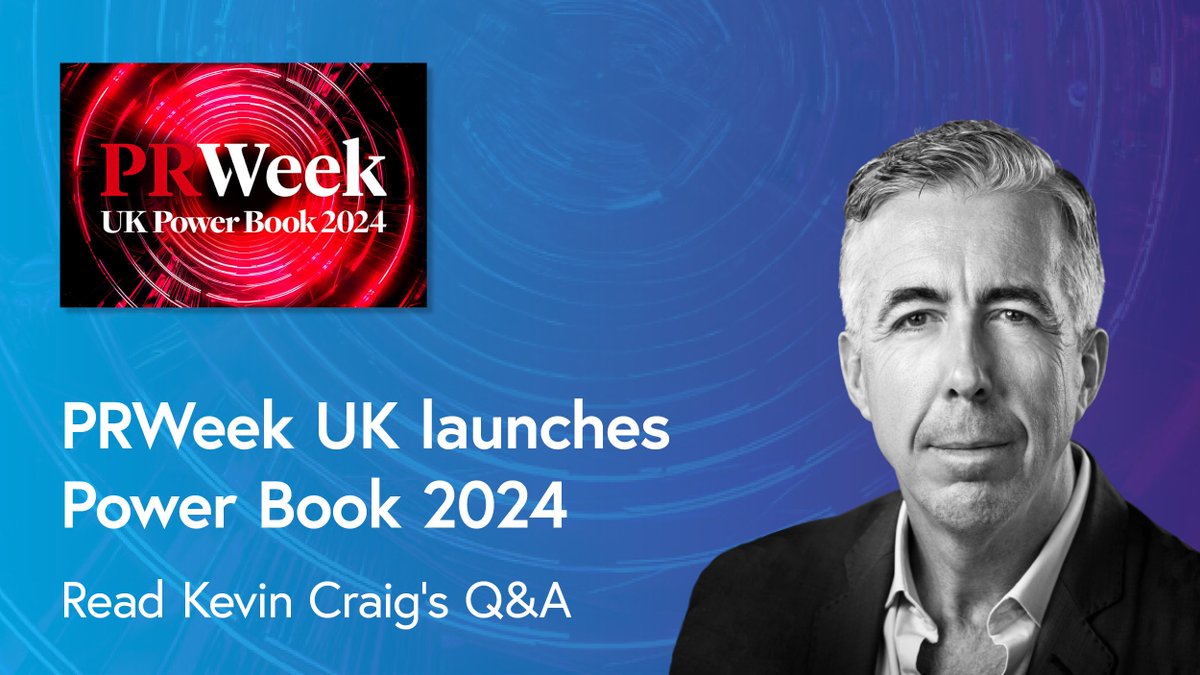 PLMRLtd's tweet photo. The 2024 @prweekuknews Power Book has launched, featuring PLMR Group CEO and Founder, @KevinCraigUK 📣 📖
Discover expert insights from Kevin and from PR professionals across the UK:
https://t.co/BBJakaw3O7
#PRWeekPowerBook https://t.co/uhlw5tyPJ3