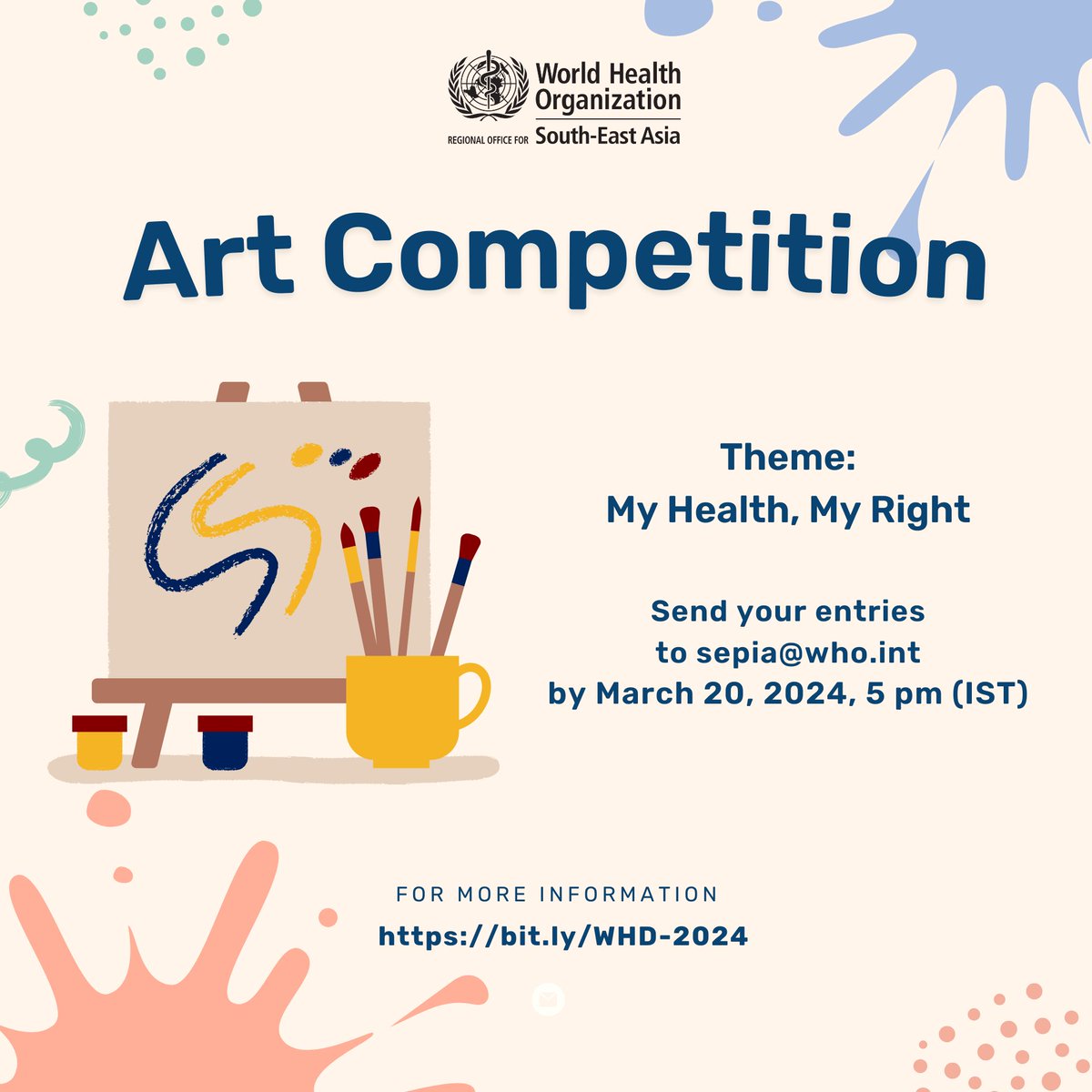 Have you submitted your art for this 👇🏾competition? For info: bit.ly/WHD-2024