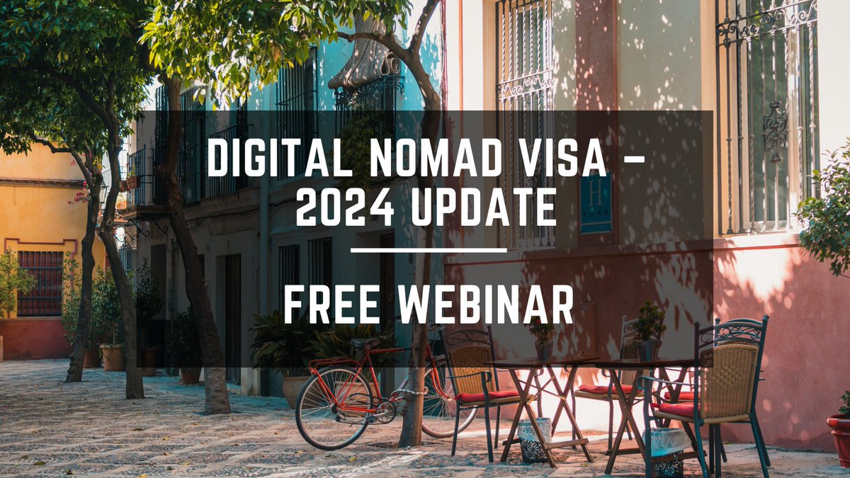 Hola! I'm running a free webinar with the latest on how to apply for Spain's Digital Nomad Visa (including 2024 updates). Info 👇🏽 🗓️ 13 March at 6 pm CET 💻 On Zoom 💰 Free 🔥 Register: spainrevealed.com/webinar