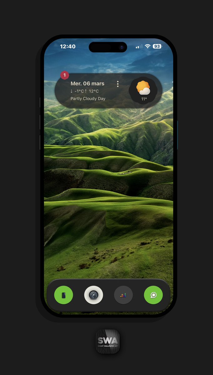 TeboulDavid1's tweet photo. Wednesday, Widgy ‘at a glance’ updated for v3.2 ! ❤️🌴🌴🌴
.
.
🕶️ SWA Wall app : https://t.co/6jeeAvrvME
☑️ Telegram : https://t.co/zZRL15EoAC
.
.
#iPhone15wallpaper
#iPhone15ProMax
#nojailbreak
#iOS1731
#Widgy 3.2 https://t.co/8uoywCn0z9