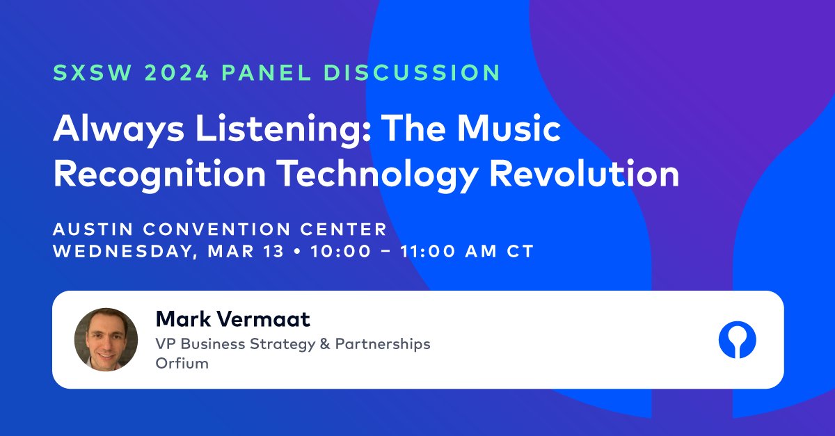 🚀 Catch our VP Mark Vermaat at @sxsw! He'll discuss the future of neighbouring rights on the 'Always Listening: The Music Recognition Technology Revolution' panel. Dive into how MRT tech ensures fair compensation for creators in public venues. Don't miss it! #SXSW