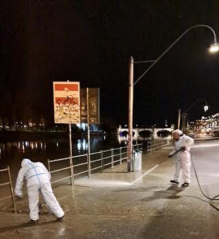 Murazzi: operatori Amiat al lavoro tutta la notte per pulire i tratti interessati dalla piena del Po dlvr.it/T3hM84