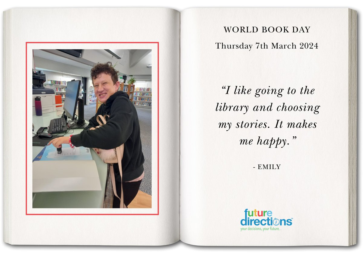 Happy World Book Day from @FDirectionsCIC! At #FutureDirectionsCIC, we celebrate the joy of reading and its transformative power. For those who struggle to read and write, books offer a gateway to new worlds and experiences. #WorldBookDay #LoveYourLibrary #ReadingForAll