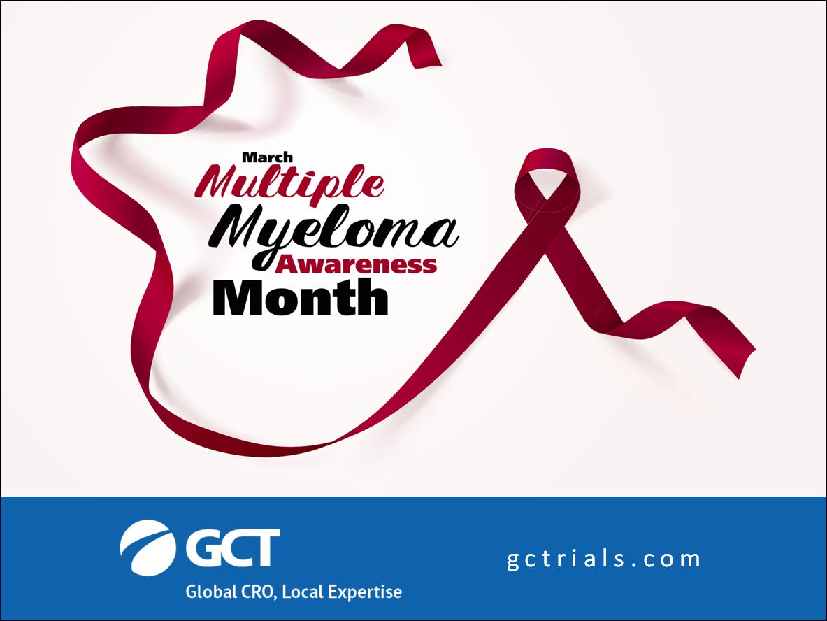 March is #MyelomaActionMonth.This is a rare cancer, diagnosed often in elderly people. Throughout March, people with myeloma, as well as their families and friends are raising awareness of the disease and promoting initiatives. #GCT #GCT_awareness #Myeloma #Cancer #clinicaltrials