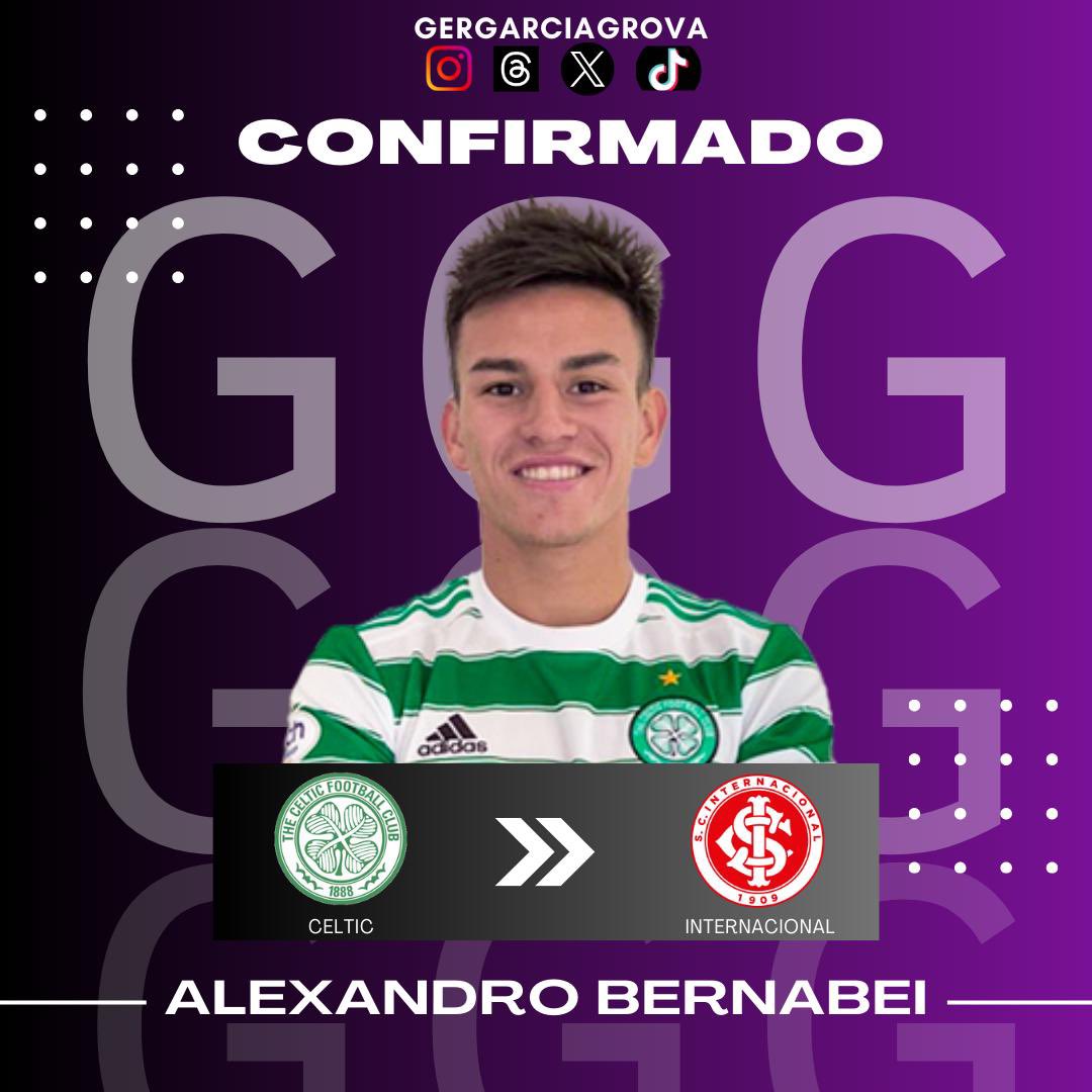 GerGarciaGrova's tweet photo. 🚨Alexander Bernabei seguirá su carrera en #InterPA.

👉🏾#Celtic lo cede al conjunto 🇧🇷que dirige “Chacho” Coudet. https://t.co/Py6sX8nqhW