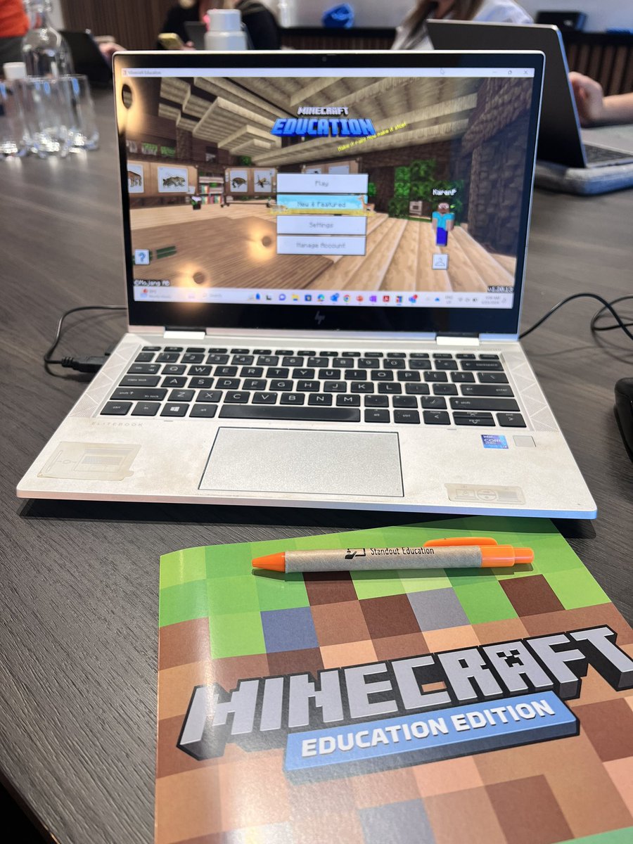KarenPertile's tweet photo. Big win = I got some awesome tips on the ways NPCs can boost engagement with content in Minecraft Education.
Even bigger win = I no longer walk into walls when playing!!
What a fun day of learning with @CEWADigLearn and @standouted
⛏️ #minecrafteducation #cewa https://t.co/KVOH497wVJ