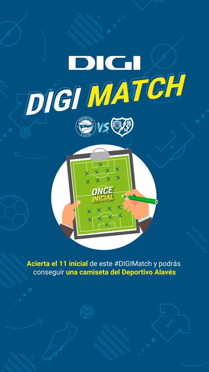 Alaves's tweet photo. 🕵️ ¡Acierta nuestro 1️⃣1️⃣ para el #AlavésRayo y llévate una camiseta del Deportivo Alavés!
👉 https://t.co/USEzgRav3D
#DIGIMatch | #GoazenGlorioso ⚪️🔵 https://t.co/O6d1ocgJxg