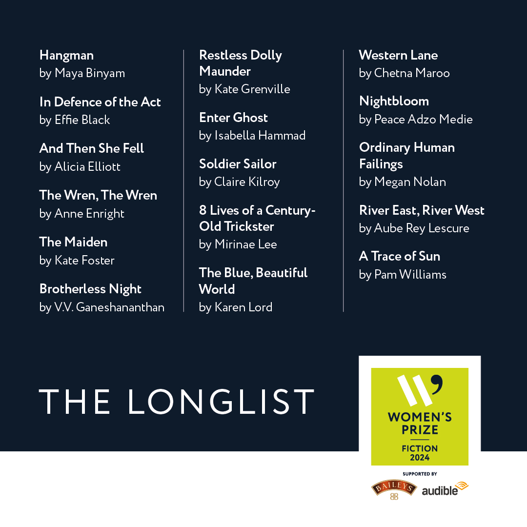 Happy Hump Day! As we race towards the end of the week, this weekend we plan on doing nothing except reading the 16 novels that make up the #WomensPrize for Fiction longlist! Why not support local bookshops and use @bookshop_org_UK to get them or head to your local library!