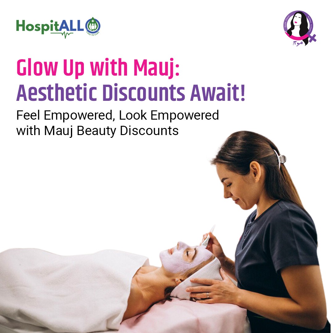 Indulge in self-care! Enjoy exclusive discounts on aesthetic services at our partner clinics. Mauj is here to elevate your glow! ✨💅 

#MaujEmpowers #BeautyWithDiscounts #Aesthetics #Telehospital #HospitALL