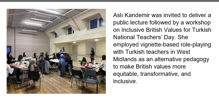 My public lecture w/ distinguished Turkish teachers is in the Research Spotlight of @UoBEdResearch. Thank you Burcu Yeniceli Abbas and all Turkish teachers for honouring me with your participation. For the article: heybedergi.com