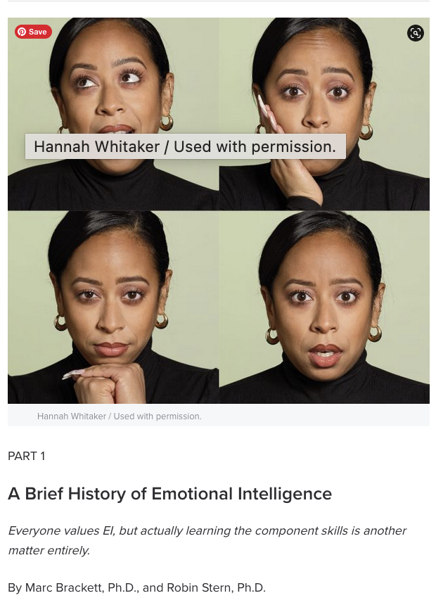 NEW ARTICLE: THE TRUTH ABOUT EMOTIONAL INTELLIGENCE IN PSYCHOLOGY TODAY How much do you know about the accurate history of #EmotionalIntelligence? Why is it taking so long for us to embed EI into education and workplace settings? It's also #SELweek: Did you know that SEL's roots…