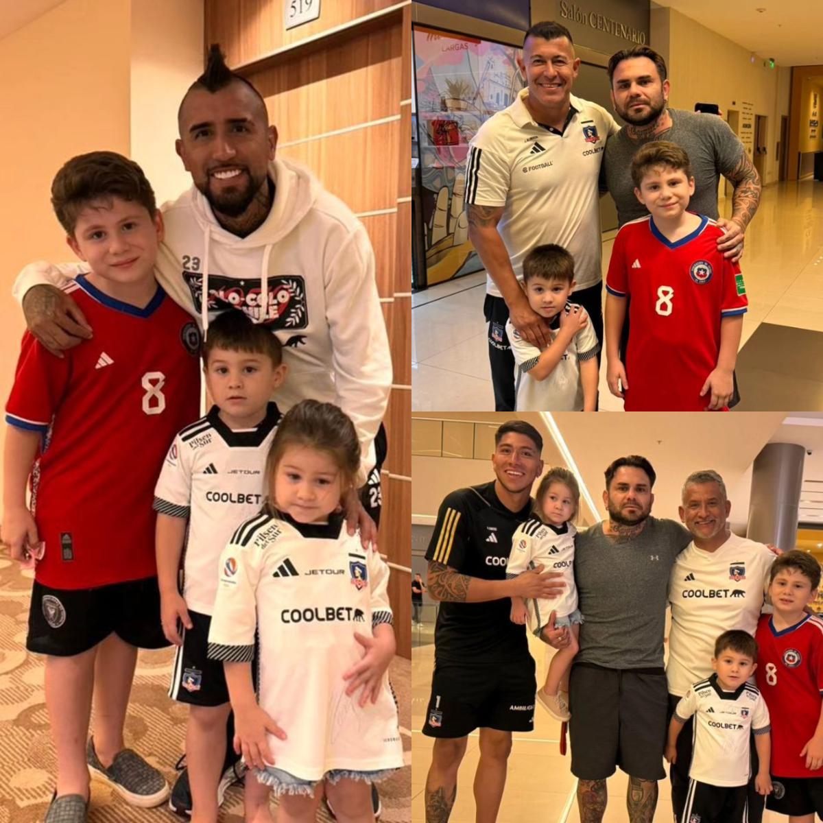 dalealbo's tweet photo. Cristian Bogado no se olvida de Colo Colo y junto a su familia visitó la concentración del Cacique en Paraguay. 🇵🇾❤️

¡Qué grande eres, Torito! ⚪⚫ https://t.co/Ar0oFhCprM