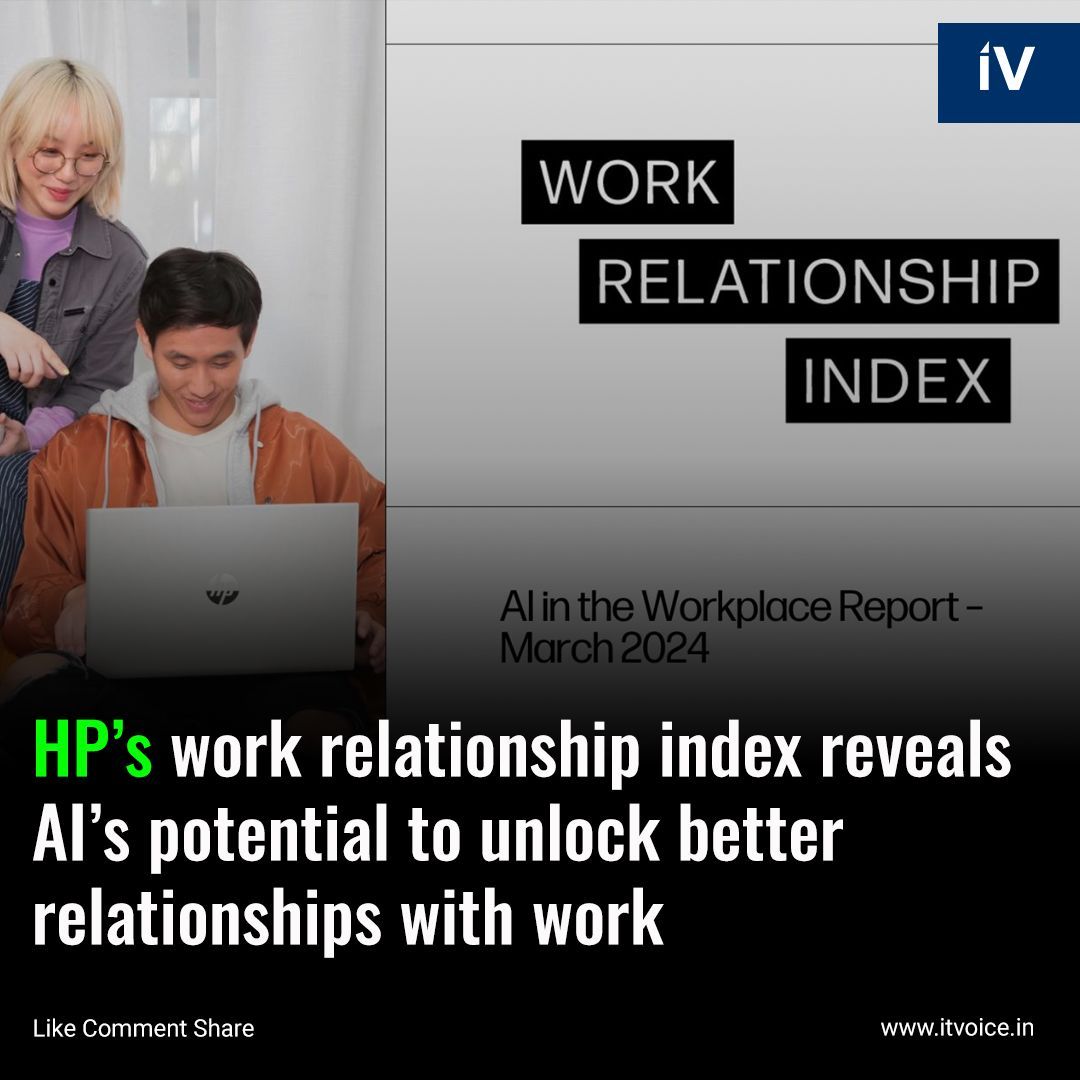itvoice's tweet image. 🌟 Insights from HP&apos;s Work Relationship Index revealed at the HP Amplify Partner Conference! Learn more! #HPAmplify #WorkRelationshipIndex #AIinWorkplace 🚀