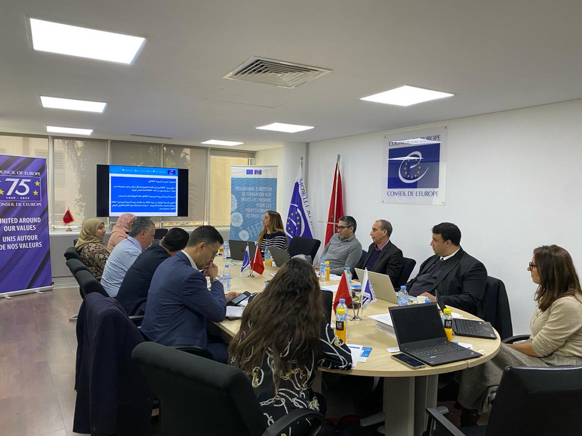 Happening now!
Formation des futurs tuteurs sur la méthodologie et la plateforme de formation <a href="/CoEHELP/">Council of Europe HELP Programme</a> <a href="/SouthProgramme/">South Programme V</a> 
#COE_Rabat