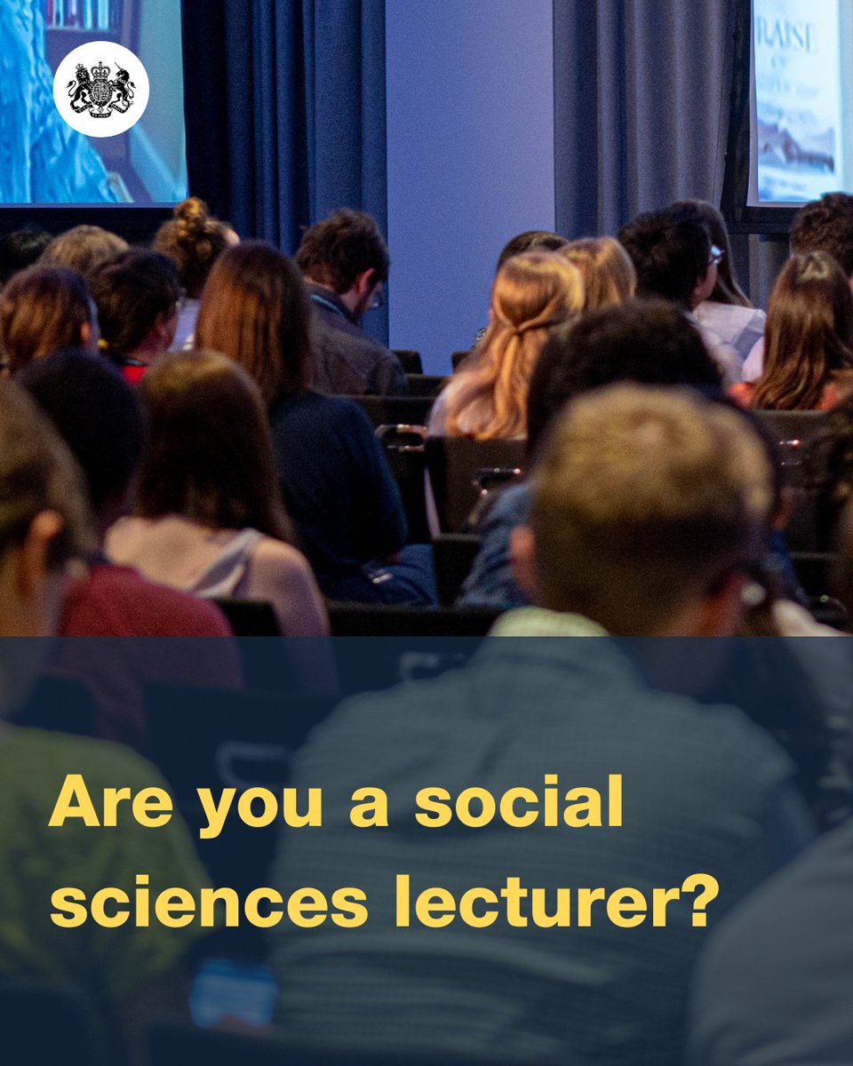 📢 Calling all social sciences lecturers!    

Please let your final year students know about our Research Officer Scheme. We are recruiting for a wide range of roles in government departments across the UK.   

 Applications close 18 March: bit.ly/gsr-scheme