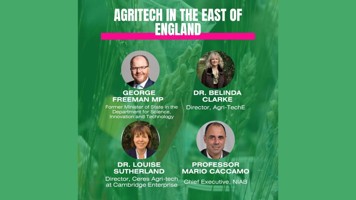 🚨Event | #Agritech in the East of England | 15 March. Join the discussion with: @GeorgeFreemanMP Prof. @mcaccamo @niabgroup Dr Belinda Clarke @Agri_Tech_E Dr Louise Sutherland @UCamEnterprise Register 👇 easternpowerhouse.uk/event-details/…