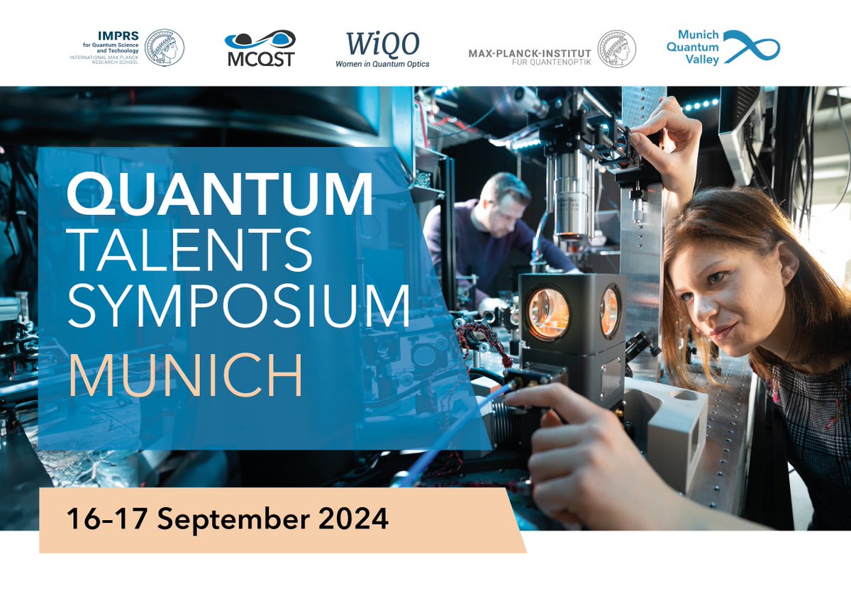 MunichQuantum's tweet photo. 📢Calling all Quantum Talents!

We are supporting @MCQST_cluster in organizing the “Quantum Talents Symposium” in Munich this fall.  Young talents from the quantum sciences are invited to apply as symposium finalists.

Apply by 15 April 👉 https://t.co/laTH9SfLfz

📸C. Hohmann https://t.co/f5fxJpvBl3