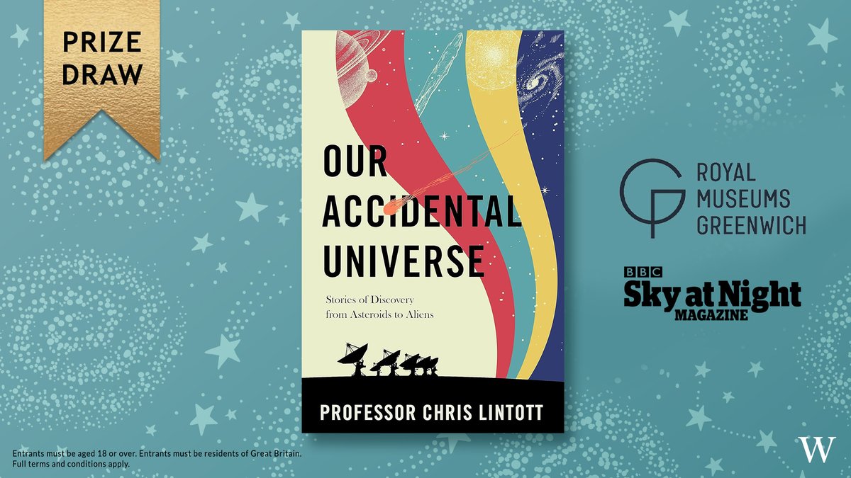 To celebrate the release of @chrislintott's Our Accidental Universe, we're giving away a Royal Museums Greenwich Membership and a 12-issue subscription to Sky at Night Magazine! Details here: bit.ly/3v5OBqT