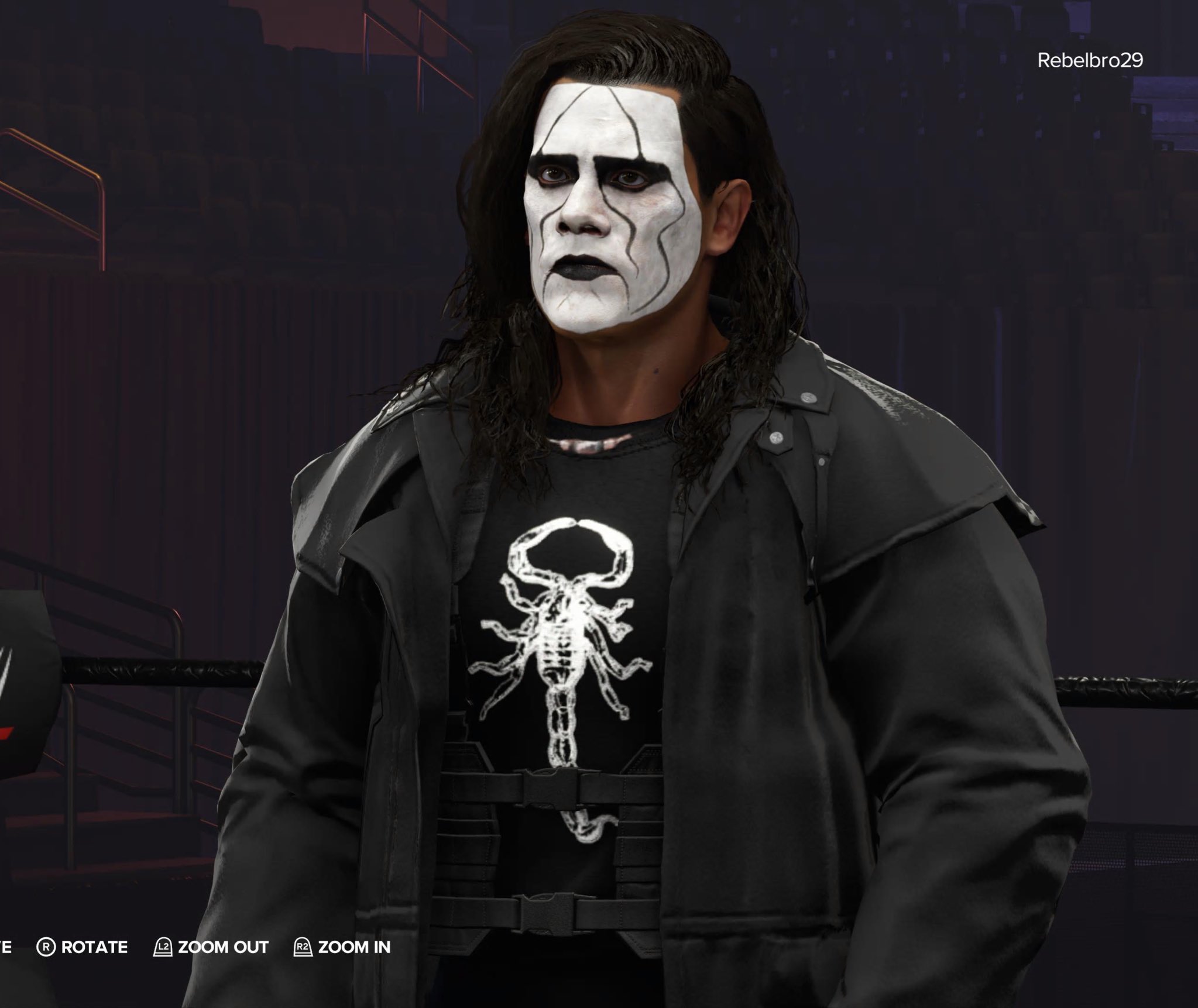 貴重！1点モノ WWE WCW TNA 新日 スティング コスチュームカスタム