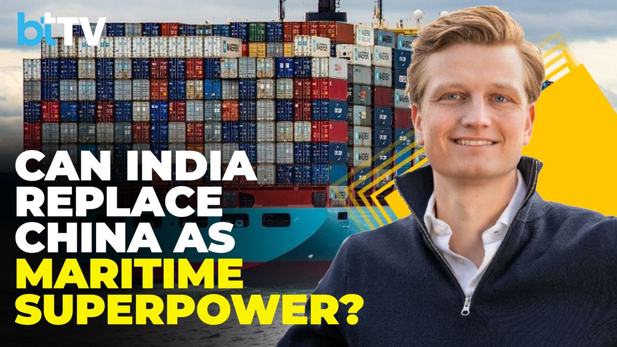 business_today's tweet photo. Discussion On The Impact Of The Red Sea Crisis On India

Watch LIVE: https://t.co/jMbm171zkX | @BhutaniChetan #RedSeaCrisis #India #ContainerXchange #ShippingIndustry #GlobalShipping https://t.co/R6IoxnBmHv