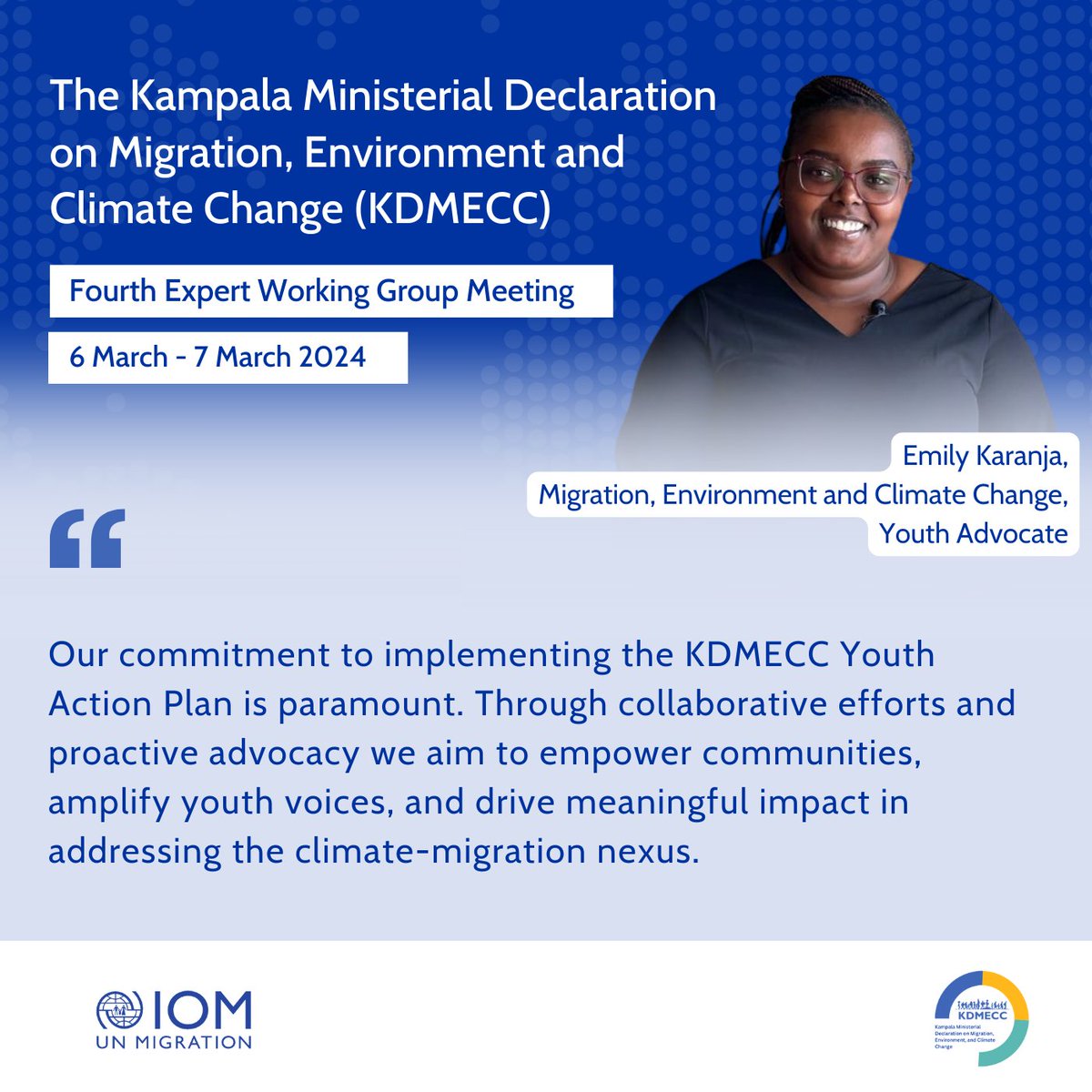 The proposed youth Plan of Action addresses the urgent need for climate action, considering vulnerable groups like youth, children, and women.✅ The plan demonstrates the commitment of African youth to drive positive change in prioritising the #ClimateMigration nexus. #KDMECC