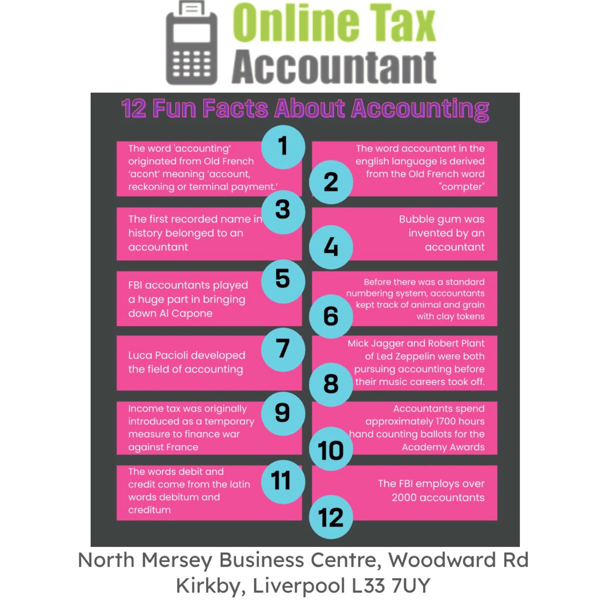 What’s your favourite fun accounting fact?! 

#accounting #liverpool #knowsley