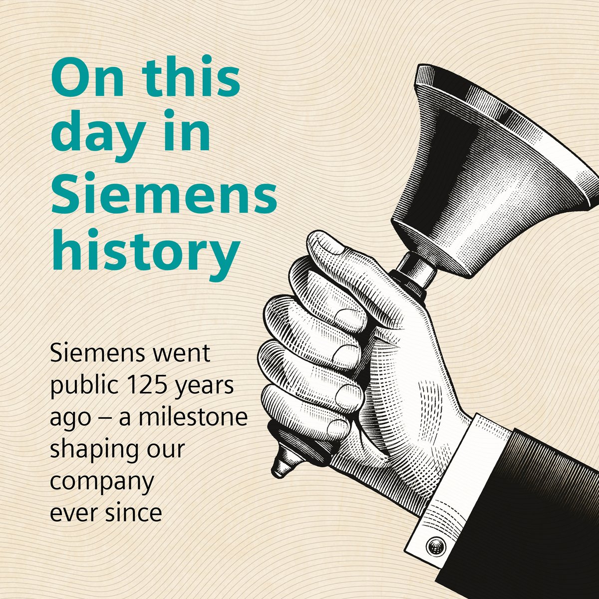 Siemens's tweet photo. Today, we’re celebrating our 125th year on the stock exchange 📈
On March 8, 1899, Siemens shares were traded for the first time on the floor of the Berlin Stock Exchange.
We’re one of the oldest continuously listed companies in Germany’s stock-exchange history! #SiemensHistory