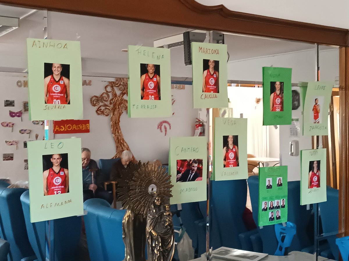 Buenísimos días desde Jaulín !! Nuestro hogar está decorado con trabajos que hemos hecho alrededor de @casademontBZ y sus leonas, y hoy os las queremos enseñar todas para empujar desde aquí también con nuestro granito de arena ♥️🤍 AÚPA LEONAS 🦁⚔️ #CasademontZaragoza 🏀