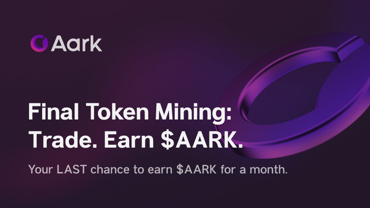 🚀 #Aarkadians, you've rocked it with over $9.3B in trades! 🤯 To keep the vibes during the Moon Festival, @Aark_Digital is bringing back $AARK rewards for one last mining bash.

Trade more, earn more! 🌕💜

#MoonFestival✨