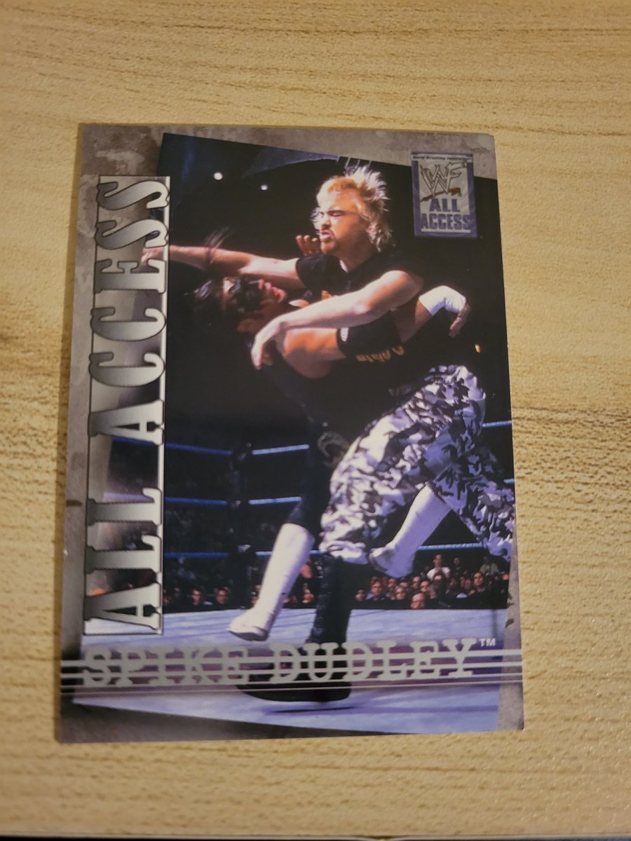 #WrestlingCardWednesday 
#WrestlingTwitter 
#wrestling 
#TradingCards 
@SpikeDudley5