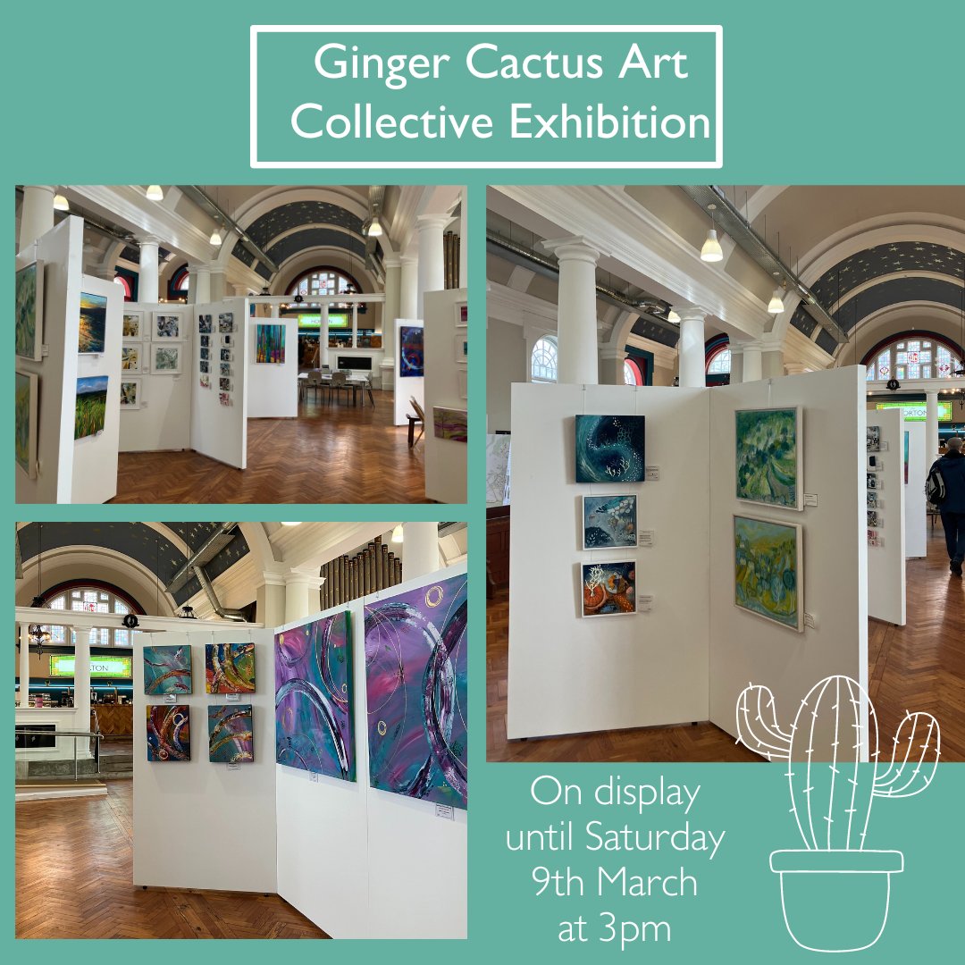 🌵Don't miss the Ginger Cactus Art Collective Exhibition, only on display until this Saturday 9th March at 3pm. All art displayed will be for sale, prices start at £25 🌵Free Entry - why not pop in and take a look? #artexhibitions #artforsalebyartists #surreyartists