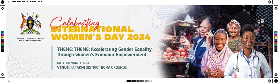 Every year on March 8th, people around the world celebrate International Women's Day to honor the strength of women. This year's women's day will be commemorated and celebrated in Katakwi District with the theme: Accelerating Gender Equality through Economic Empowerment.#IWD2024
