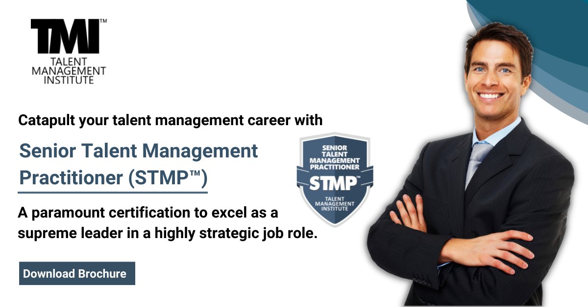 TMI_Insights's tweet image. Earning STMP™ gives your resume away, making you more valuable to recruiters &amp;amp; organizations worldwide.

Know how to become a Certified Senior Talent Management Practitioner: bit.ly/3VbwqHu  

#TalentManagementCertifications #humanresources #seniortalentmangement #TMI