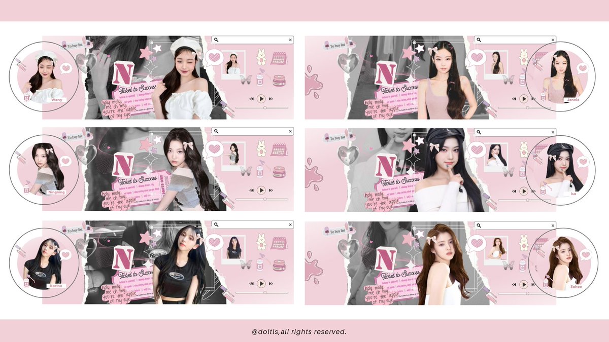 doltls's tweet image. Help repost? Thank u 🩷

Hallo! aku bawa Layout Ready Stock girl group yang bisa di bawa pulang skrg♡ Get ava png only! 
[ 🏷 8.OOO/ea ]
Anw aku open req yaw^^

#zonauang