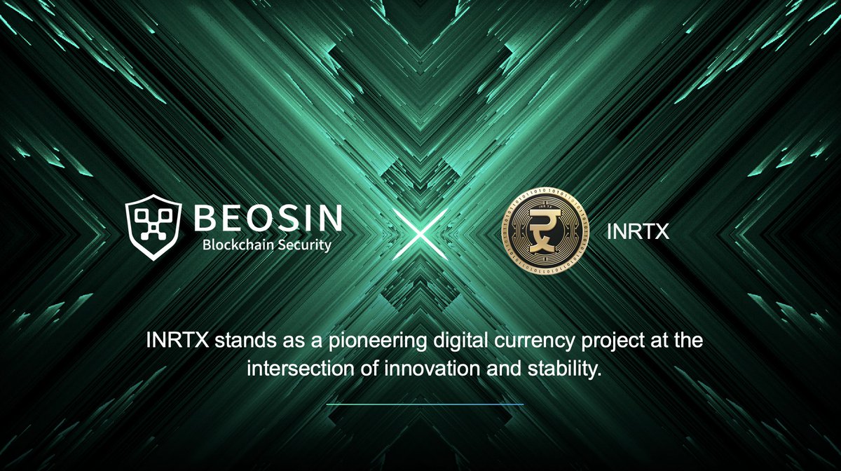 News1Lead's tweet photo. 🔎 @Beosin_com has wrapped up the smart contracts audit for @Inrtx_io.

🇮🇳 #INRTX, a tokenized representation of the Indian Rupee's value, is secured by stablecoin reserves for transactions.

🔽 VISIT
https://t.co/QaAf8VfN0y https://t.co/KjHeTLrkur