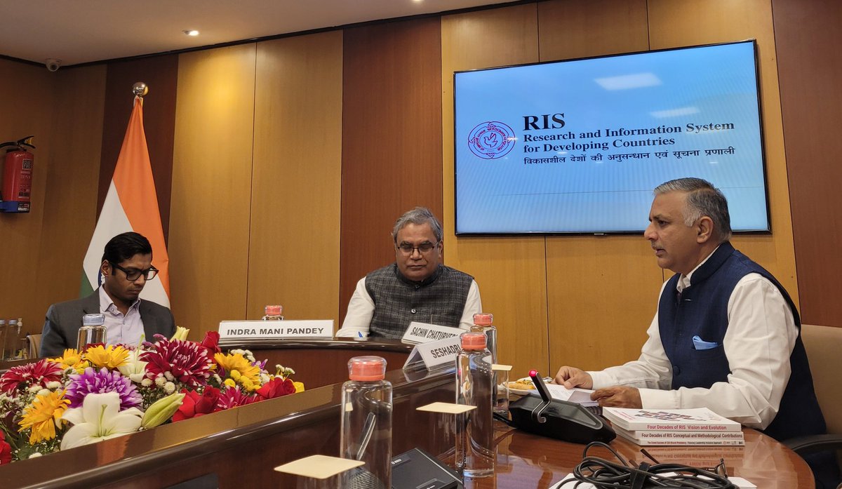 RIS Welcomes Ambassador @IndraManiPR , Honourable Secretary General @BimstecInDhaka @Sachin_Chat