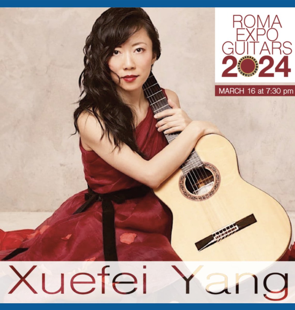 I'll be in Rome next week to give a recital at the 2024 edition of 'Roma Expo Guitars' - concert Friday 16th March, 7:30pm. Experience the very best of Italian lutherie as well as the live concerts. See you there !