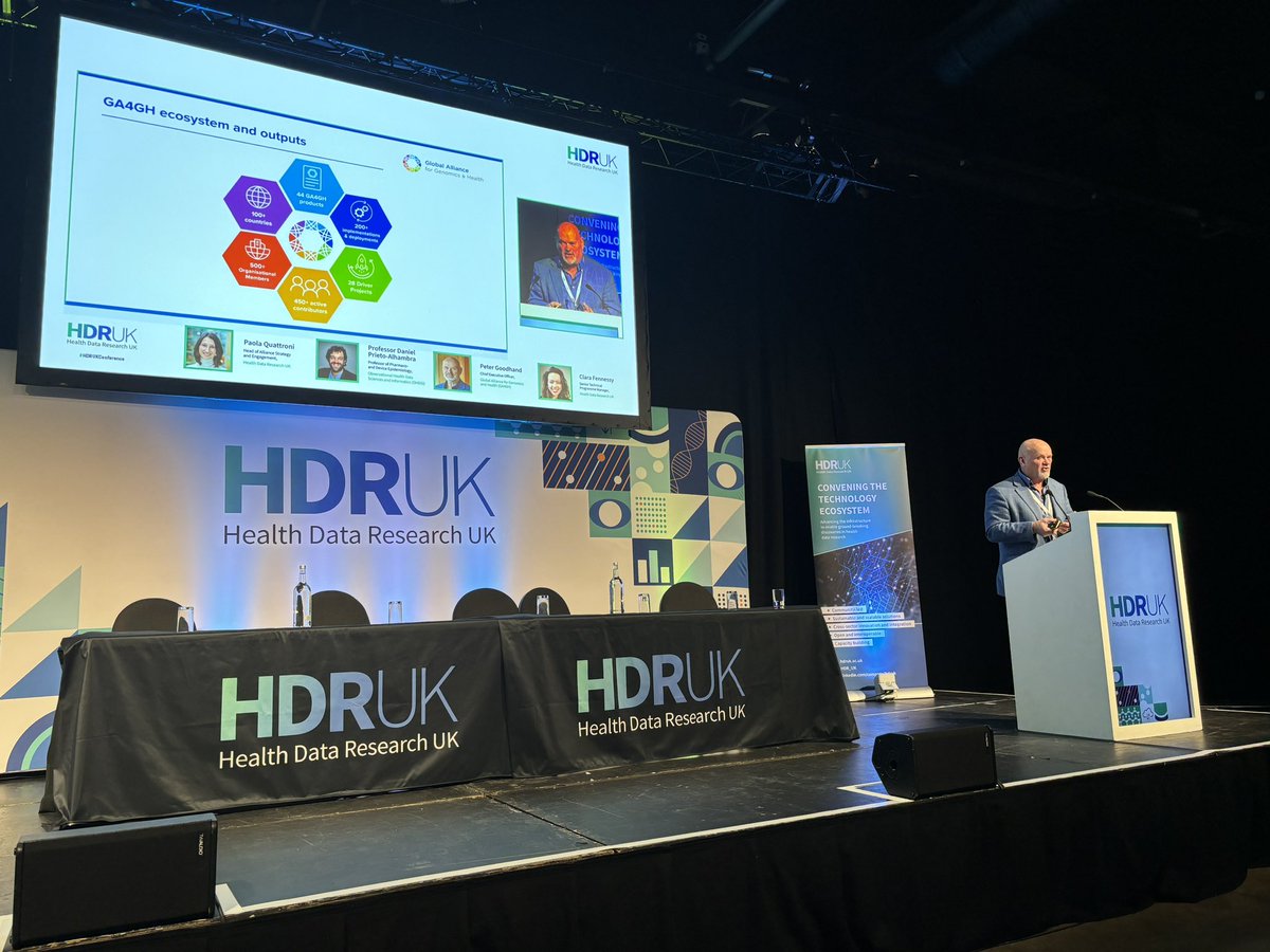 A pleasure to welcome Peter Goodhand, CEO at <a href="/GA4GH/">GA4GH</a>  - at the forefront of harnessing genomics for "global learning for health" <a href="/HDR_UK/">Health Data Research UK (HDR UK)</a>