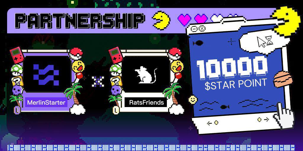 Rats_Friend's tweet photo. Proud to announce our partnership with @merlin_starter!

All users participating in #MerlinLayer2 Seal staking are eligible to receive airdrop rewards in @Merlin_Starter  points ($Star Points)!⭐️

🧙‍♂️2000 $Star Points X 5 🧙‍♂️

1️⃣ RT, Like, Follow @XX @merlin_starter
2️⃣ Leave your Merlin Chain Address
3️⃣ Join https://t.co/g9SIXiBxP6

👉$Star Points Airdrop Rules Detailed Explanation:
https://t.co/LgUi4o7pec 📷