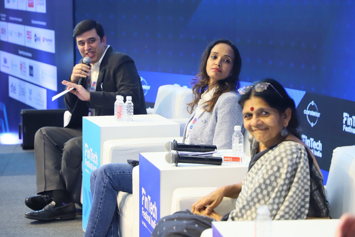 Karan Teluja- EY, featuring speakers Nicholas Smedley- Findi Limited, Chetna Sinha-Mann Deshi Foundation, Swati Chowdhary- Women’s World Banking, Bhargavi Sridharan- Aditya Birla Capital spoke on Frictionless Customer Experience with Embedded Finance in India's Phygital Ecosystem