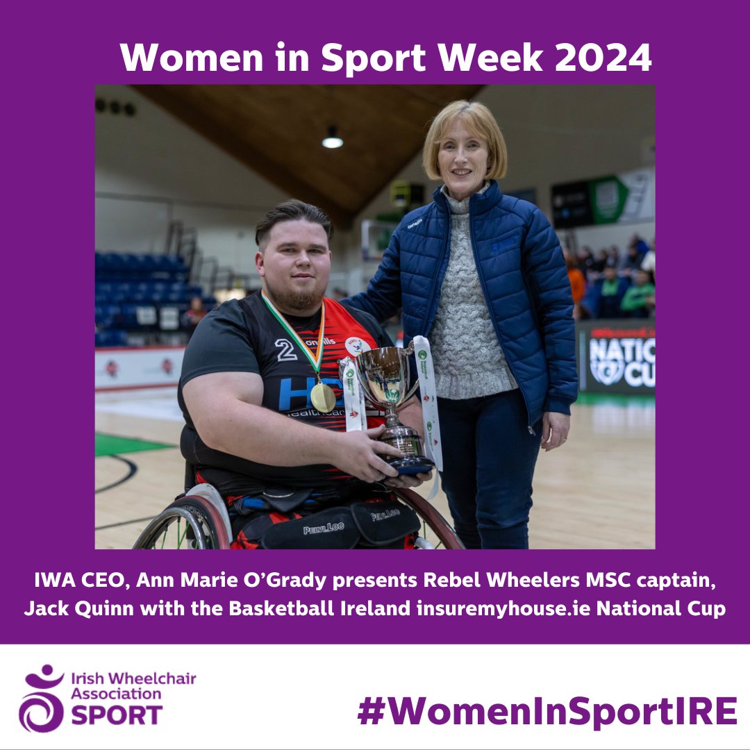 Women in Sport Week continues with @IrishWheelchair Association CEO, Ann Marie O'Grady speaking in an exclusive interview for our e-zine SpokeOut. O'Grady talks about her first 3 months as CEO and her own achievements in sport! bit.ly/3Iv67YF #WomenInSportIRE