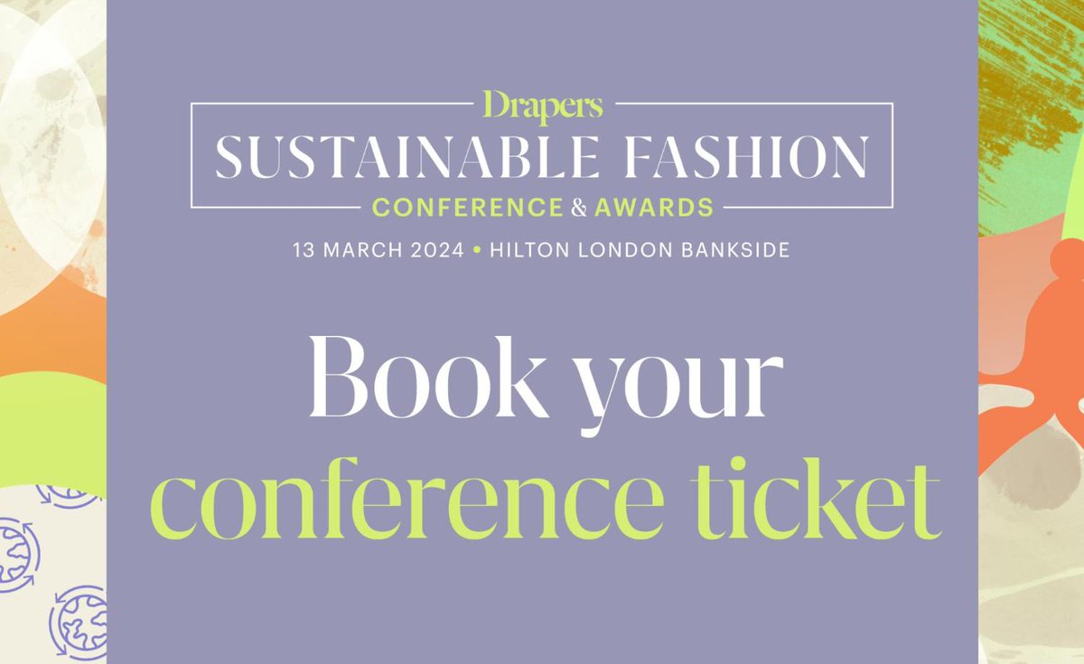 There is one week to go until the fashion industry’s change makers join forces to drive responsible action at #DrapersSustainableFashion Conference. We are now down to the last remaining places, secure your ticket to be part of this inspirational day >> bit.ly/3V8uUcG