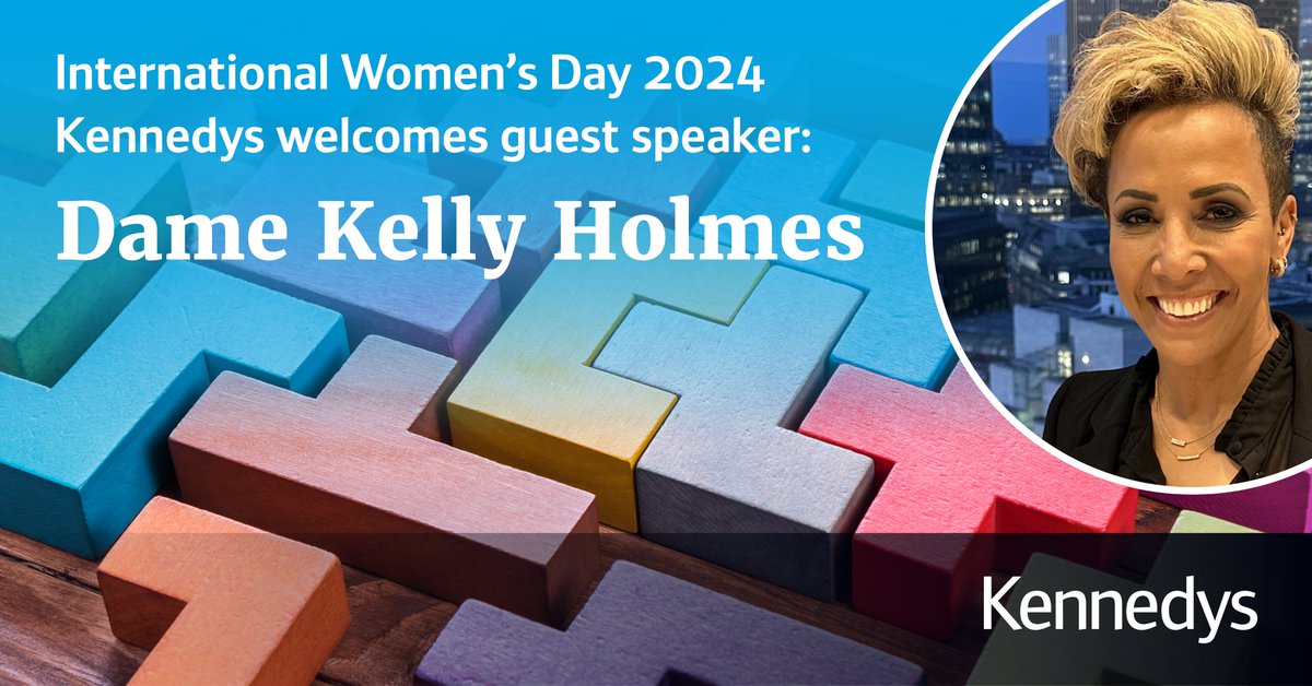 To celebrate International Women's Day, we are hosting an international hybrid seminar on Thursday 7 March, featuring guest speaker Dame Kelly Holmes MBE mil. Register your interest to join us virtually: ow.ly/C1XZ50QMpNw #IWD2024 #InspireInclusion #KennedysIWD