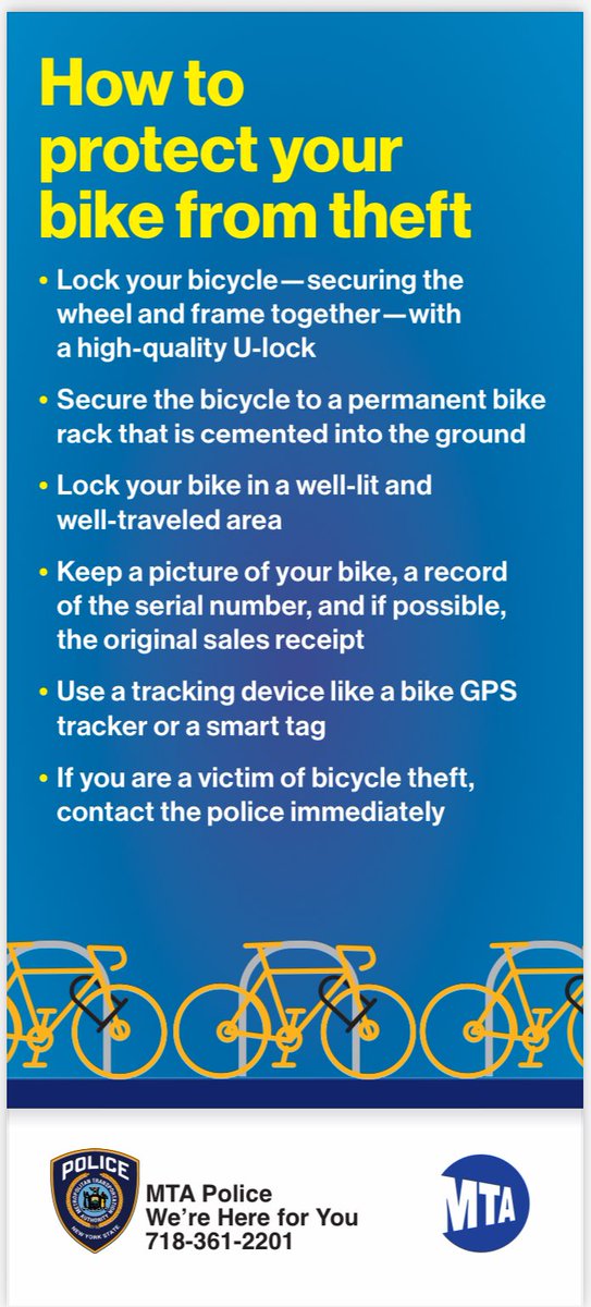 Notice @MTAPD crime prevention flyers.