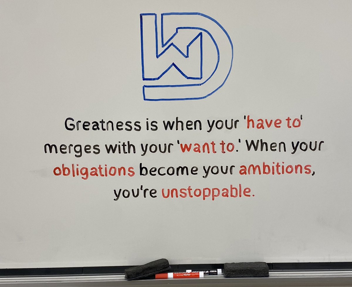 Greatness is when your ‘have to’ merges with your ‘want to.’ When your obligations become your ambitions, you’re unstoppable.