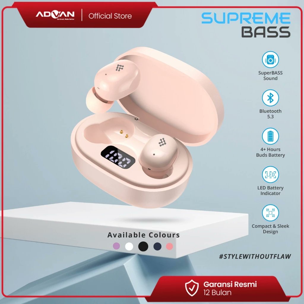 GalleryVideo1's tweet image. 2. TWS SUPREME
Ini bassnya gokil banget sih, bentuk earbudsnya kacang jadi kalau dengar musik sambil motoran aman bet..

Shopee: shope.ee/9KKK6MIlDb?sha…

Lazada: s.lazada.co.id/s.LqZ3M?cc

Tokopedia: tokopedia.link/YzmaFGHeKHb

#startgo #advan #supremebass