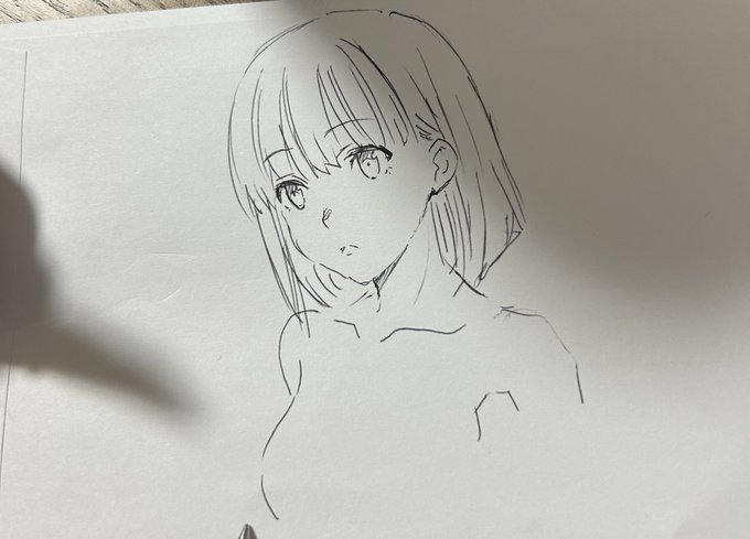 年単位で久しぶりに
ボールペン落書き…
(DMの封筒うら…) 