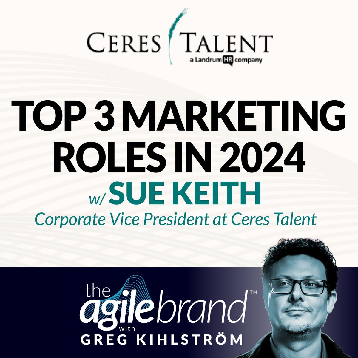 🔊  EPISODE 493: buff.ly/3ViPrLZ  @gregkihlstrom talks with Sue Keith of Ceres Talent about the top 3 #marketingroles to pay attention to in 2024. 🎧 

#ABM #customerdata #1pdata